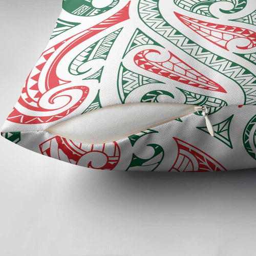 New Zealand Kowhaiwhai Christmas Pillow Cover Traditional Maori Koru Pattern - Aussie Hoodie