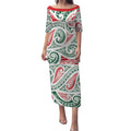 New Zealand Kowhaiwhai Christmas Puletasi Traditional Maori Koru Pattern - Aussie Hoodie
