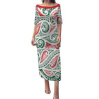 New Zealand Kowhaiwhai Christmas Puletasi Traditional Maori Koru Pattern - Aussie Hoodie
