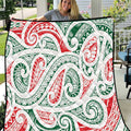 New Zealand Kowhaiwhai Christmas Quilt Traditional Maori Koru Pattern - Aussie Hoodie
