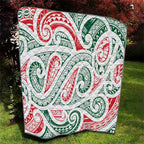 New Zealand Kowhaiwhai Christmas Quilt Traditional Maori Koru Pattern - Aussie Hoodie