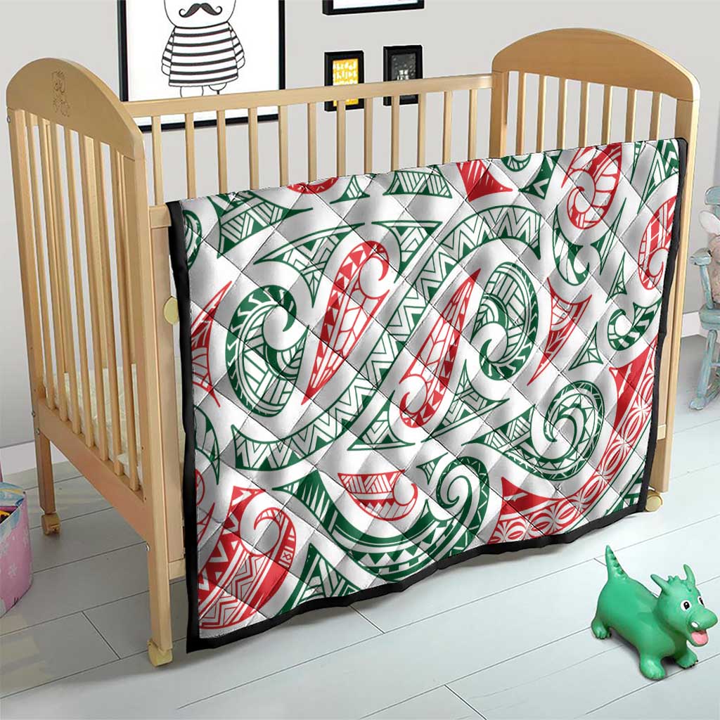 New Zealand Kowhaiwhai Christmas Quilt Traditional Maori Koru Pattern - Aussie Hoodie