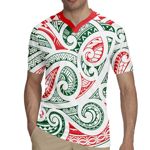 New Zealand Kowhaiwhai Christmas Rugby Jersey Traditional Maori Koru Pattern - Aussie Hoodie