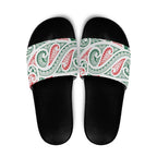 New Zealand Kowhaiwhai Christmas Slide Sandals Traditional Maori Koru Pattern - Aussie Hoodie