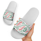 New Zealand Kowhaiwhai Christmas Slide Sandals Traditional Maori Koru Pattern - Aussie Hoodie