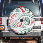 New Zealand Kowhaiwhai Christmas Spare Tire Cover Traditional Maori Koru Pattern - Aussie Hoodie