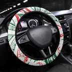 New Zealand Kowhaiwhai Christmas Steering Wheel Cover Traditional Maori Koru Pattern - Aussie Hoodie