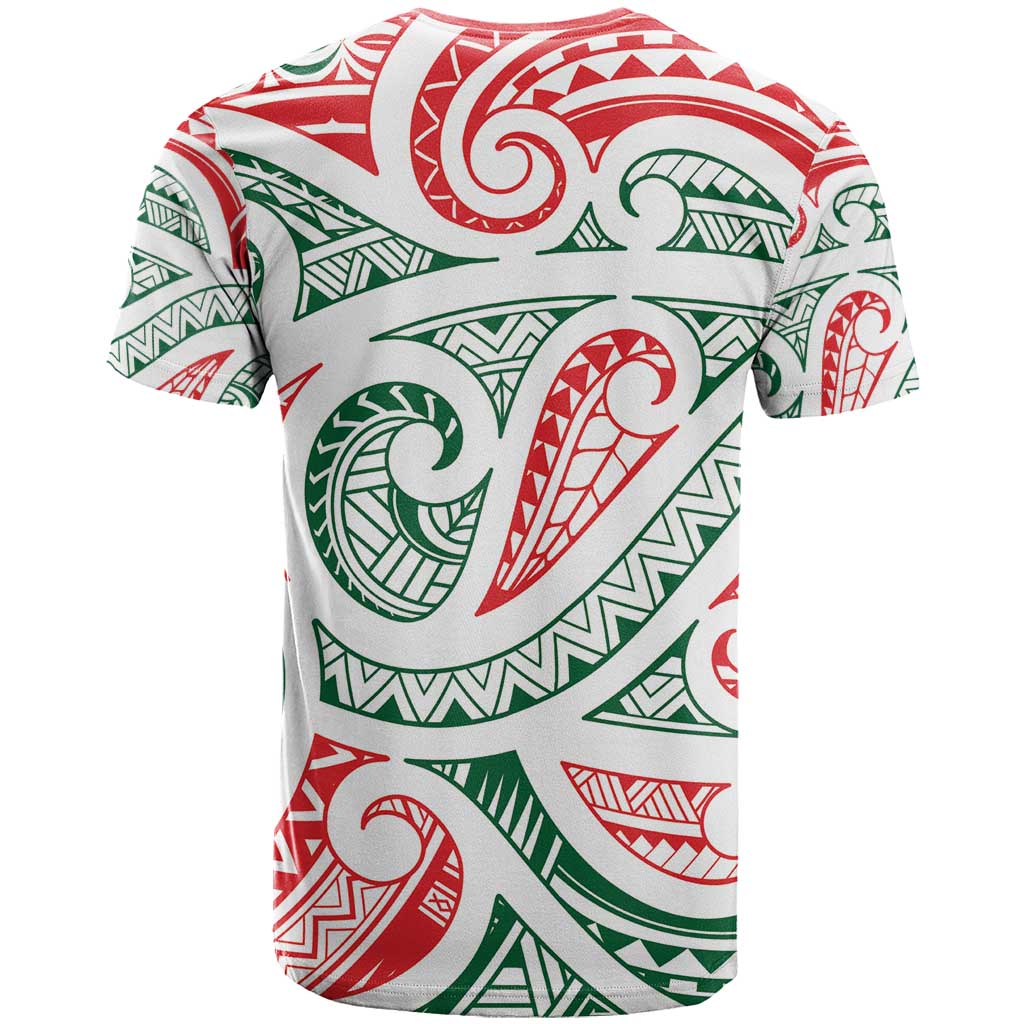 New Zealand Kowhaiwhai Christmas T Shirt Traditional Maori Koru Pattern - Aussie Hoodie