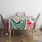 New Zealand Kowhaiwhai Christmas Tablecloth Traditional Maori Koru Pattern - Aussie Hoodie