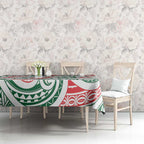 New Zealand Kowhaiwhai Christmas Tablecloth Traditional Maori Koru Pattern - Aussie Hoodie
