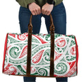 New Zealand Kowhaiwhai Christmas Travel Bag Traditional Maori Koru Pattern - Aussie Hoodie