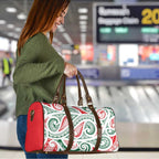 New Zealand Kowhaiwhai Christmas Travel Bag Traditional Maori Koru Pattern - Aussie Hoodie