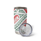 New Zealand Kowhaiwhai Christmas Tumbler Cup Traditional Maori Koru Pattern - Aussie Hoodie