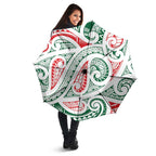 New Zealand Kowhaiwhai Christmas Umbrella Traditional Maori Koru Pattern - Aussie Hoodie
