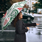 New Zealand Kowhaiwhai Christmas Umbrella Traditional Maori Koru Pattern - Aussie Hoodie