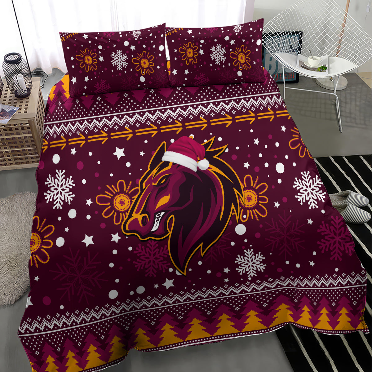 broncos-rugby-bedding-set-heart-of-all-queenland-2023-christmas-vibe-unique