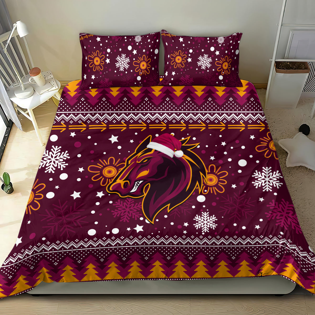 broncos-rugby-bedding-set-heart-of-all-queenland-2023-christmas-vibe-unique