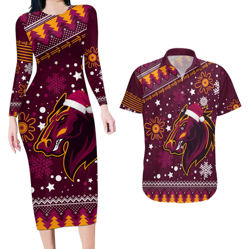 broncos-rugby-couples-matching-long-sleeve-bodycon-dress-and-hawaiian-shirt-heart-of-all-queenland-2023-christmas-vibe-unique