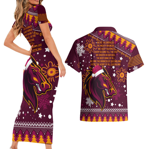 broncos-rugby-couples-matching-short-sleeve-bodycon-dress-and-hawaiian-shirt-heart-of-all-queenland-2023-christmas-vibe-unique