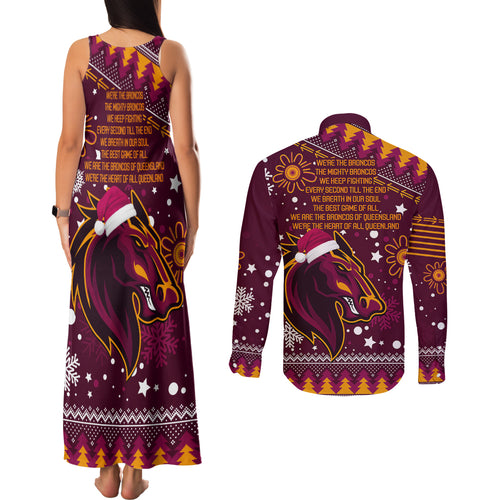 broncos-rugby-couples-matching-tank-maxi-dress-and-long-sleeve-button-shirts-heart-of-all-queenland-2023-christmas-vibe-unique