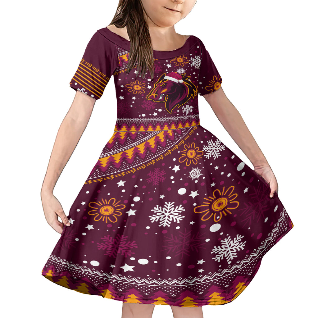 broncos-rugby-kid-short-sleeve-dress-heart-of-all-queenland-2023-christmas-vibe-unique