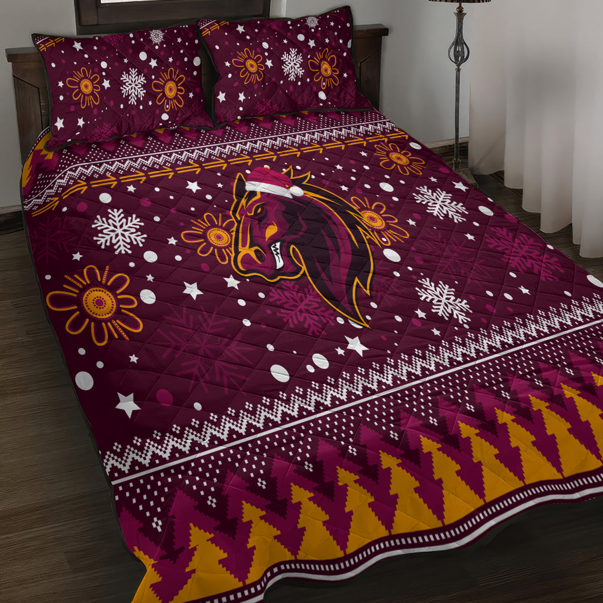 broncos-rugby-quilt-bed-set-heart-of-all-queenland-2023-christmas-vibe-unique