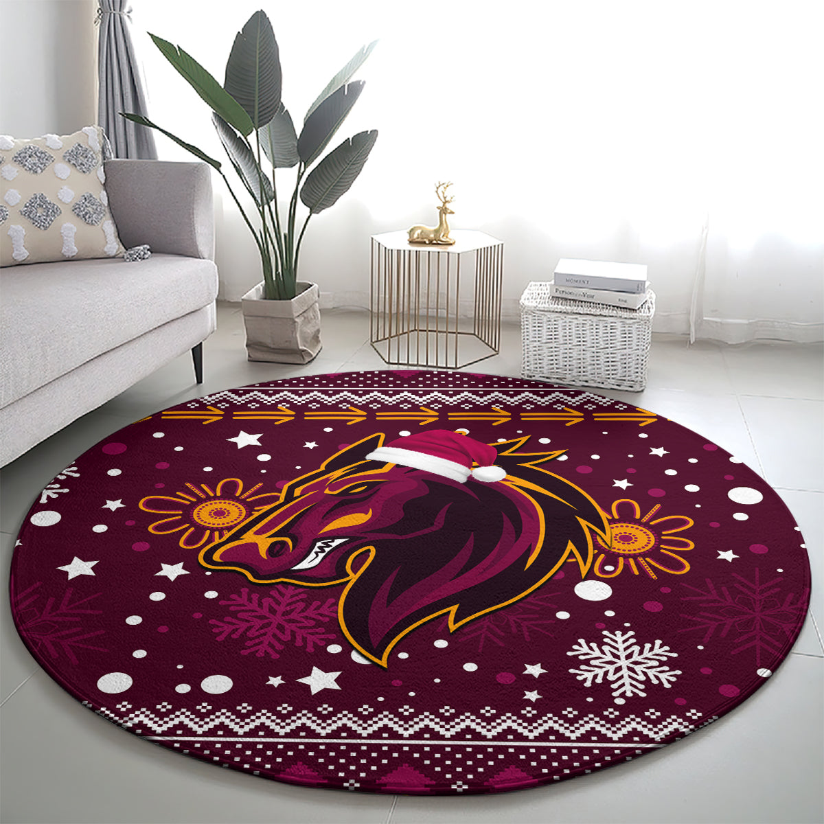 broncos-rugby-round-carpet-heart-of-all-queenland-2023-christmas-vibe-unique