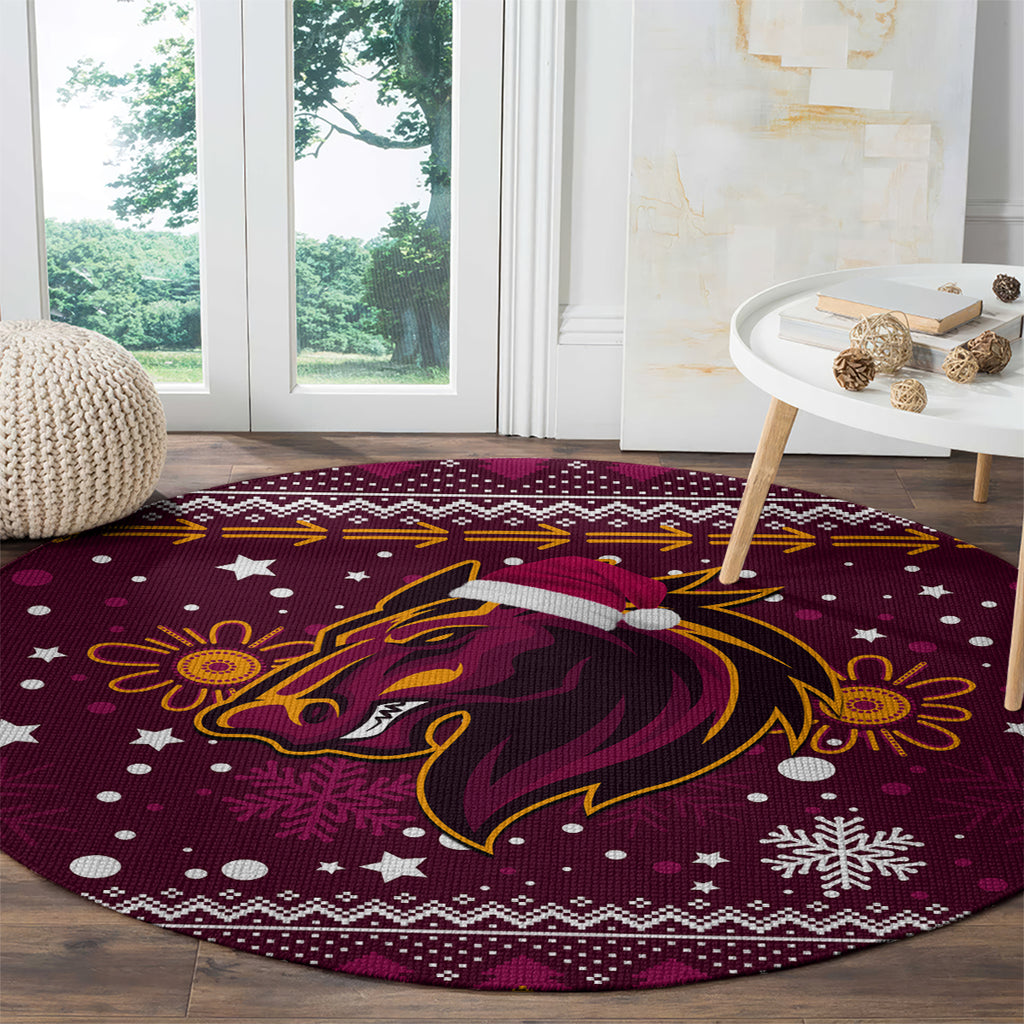 broncos-rugby-round-carpet-heart-of-all-queenland-2023-christmas-vibe-unique