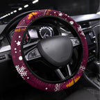 Broncos Rugby Steering Wheel Cover Heart Of All Queenland 2023 Christmas Vibe Unique