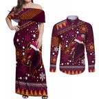 custom-broncos-rugby-couples-matching-off-shoulder-maxi-dress-and-long-sleeve-button-shirts-heart-of-all-queenland-2023-christmas-vibe-unique