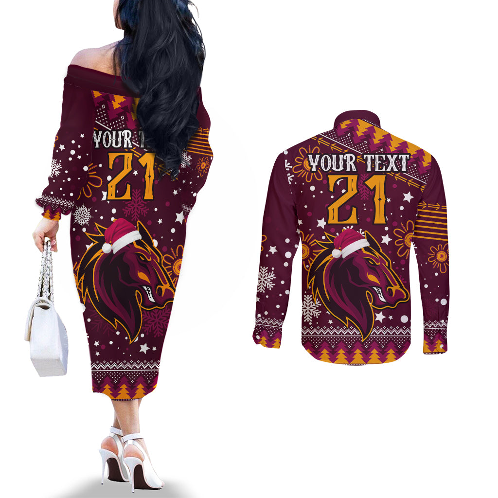 custom-broncos-rugby-couples-matching-off-the-shoulder-long-sleeve-dress-and-long-sleeve-button-shirts-heart-of-all-queenland-2023-christmas-vibe-unique