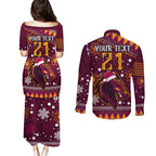 custom-broncos-rugby-couples-matching-puletasi-dress-and-long-sleeve-button-shirts-heart-of-all-queenland-2023-christmas-vibe-unique