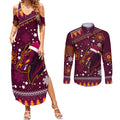 custom-broncos-rugby-couples-matching-summer-maxi-dress-and-long-sleeve-button-shirts-heart-of-all-queenland-2023-christmas-vibe-unique
