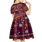 custom-broncos-rugby-kid-short-sleeve-dress-heart-of-all-queenland-2023-christmas-vibe-unique