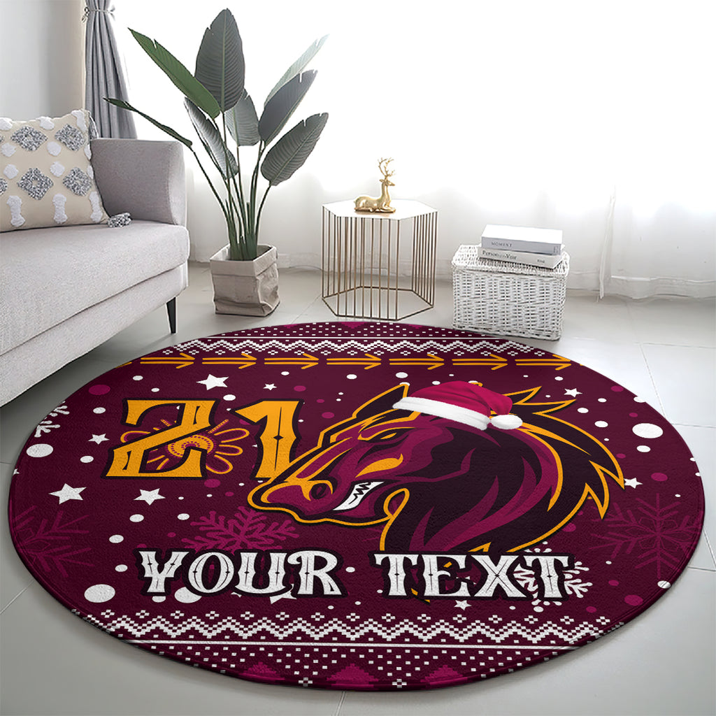 custom-broncos-rugby-round-carpet-heart-of-all-queenland-2023-christmas-vibe-unique