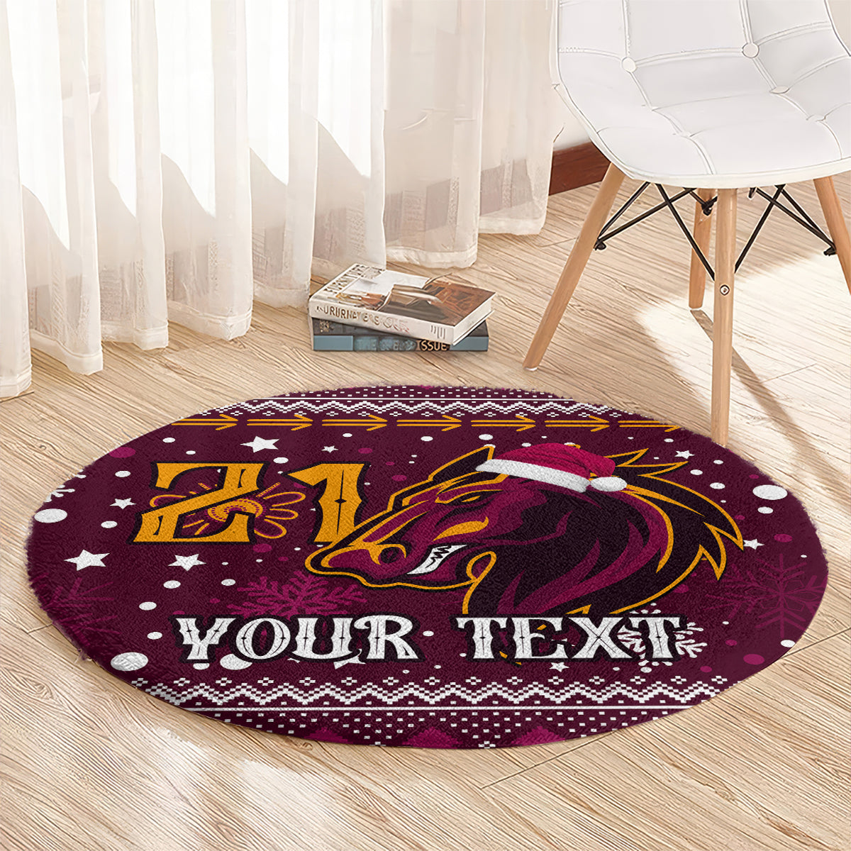 custom-broncos-rugby-round-carpet-heart-of-all-queenland-2023-christmas-vibe-unique