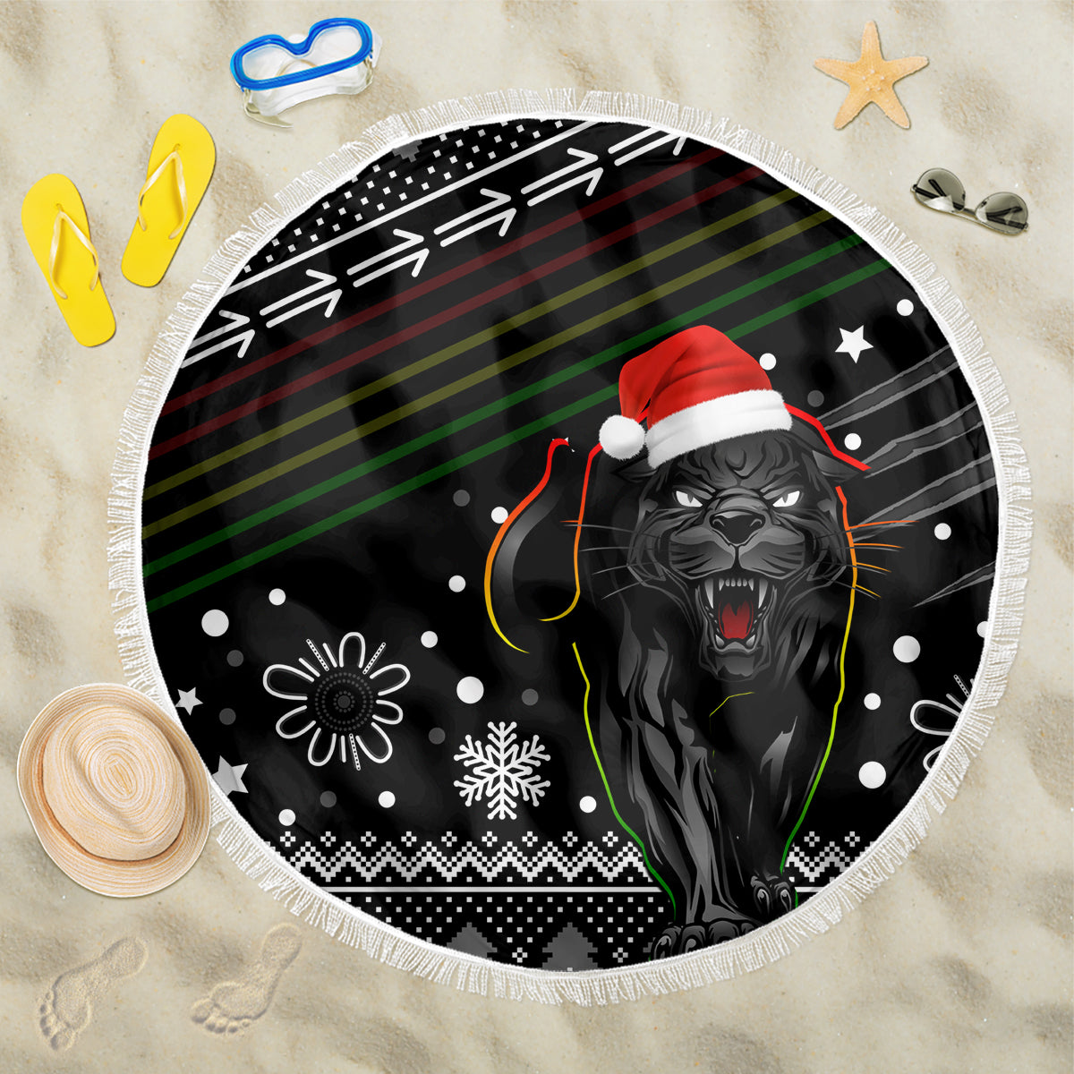 panthers-rugby-beach-blanket-go-the-mighty-panthers-2023-christmas-vibe-unique