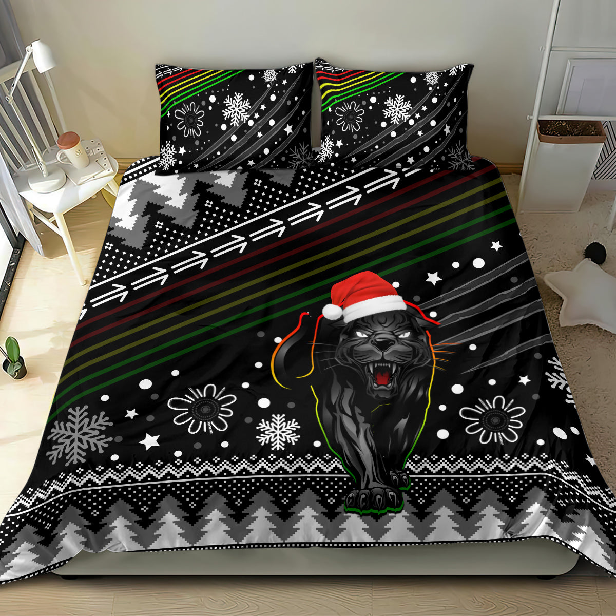 panthers-rugby-bedding-set-go-the-mighty-panthers-2023-christmas-vibe-unique