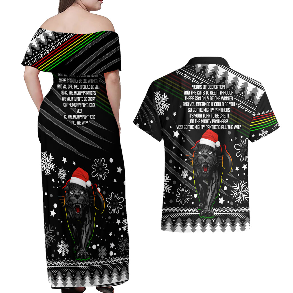 panthers-rugby-couples-matching-off-shoulder-maxi-dress-and-hawaiian-shirt-go-the-mighty-panthers-2023-christmas-vibe-unique