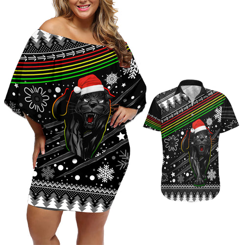 panthers-rugby-couples-matching-off-shoulder-short-dress-and-hawaiian-shirt-go-the-mighty-panthers-2023-christmas-vibe-unique
