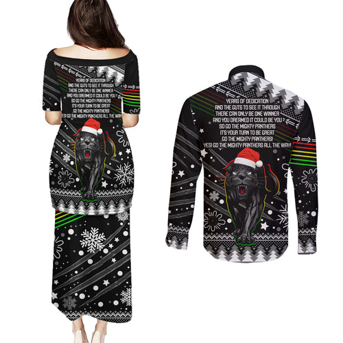 panthers-rugby-couples-matching-puletasi-dress-and-long-sleeve-button-shirts-go-the-mighty-panthers-2023-christmas-vibe-unique
