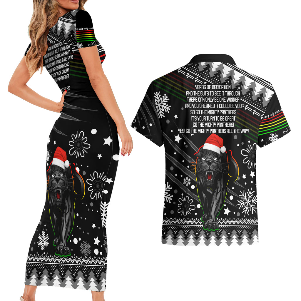panthers-rugby-couples-matching-short-sleeve-bodycon-dress-and-hawaiian-shirt-go-the-mighty-panthers-2023-christmas-vibe-unique