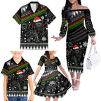 panthers-rugby-family-matching-off-shoulder-long-sleeve-dress-and-hawaiian-shirt-go-the-mighty-panthers-2023-christmas-vibe-unique