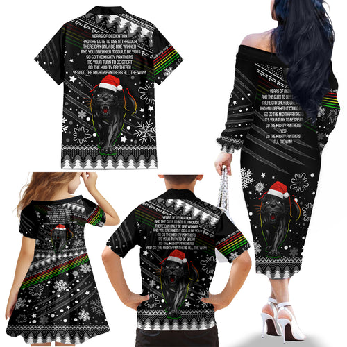 panthers-rugby-family-matching-off-shoulder-long-sleeve-dress-and-hawaiian-shirt-go-the-mighty-panthers-2023-christmas-vibe-unique