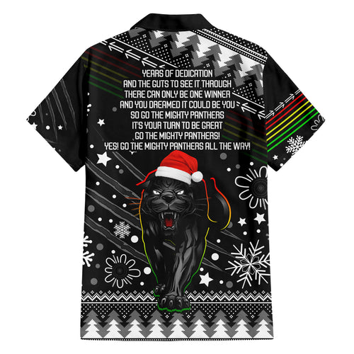 panthers-rugby-family-matching-off-shoulder-long-sleeve-dress-and-hawaiian-shirt-go-the-mighty-panthers-2023-christmas-vibe-unique