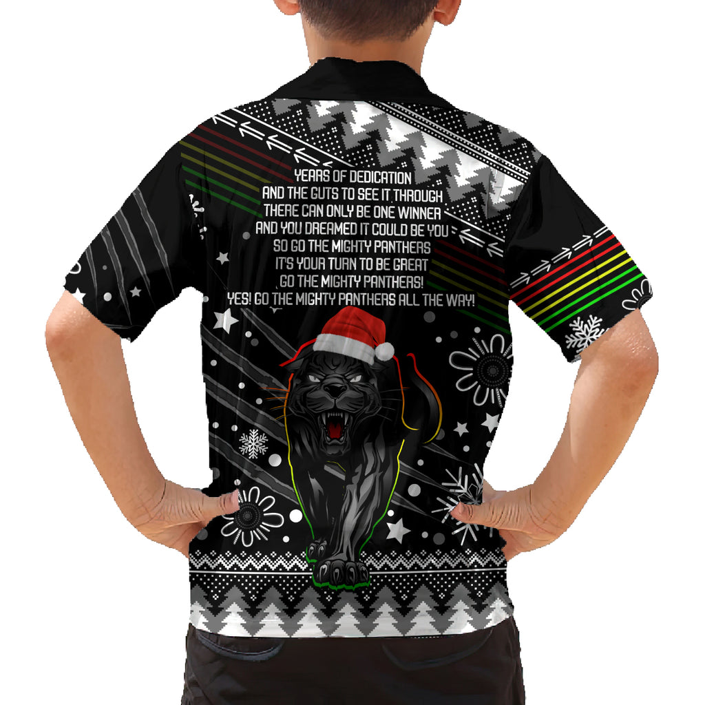 panthers-rugby-family-matching-off-shoulder-short-dress-and-hawaiian-shirt-go-the-mighty-panthers-2023-christmas-vibe-unique