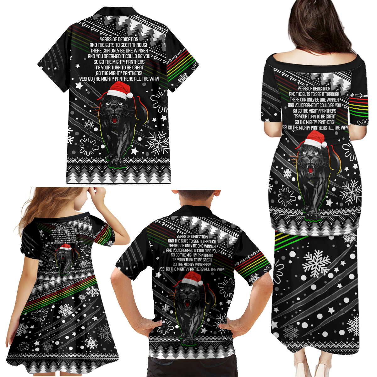 panthers-rugby-family-matching-puletasi-dress-and-hawaiian-shirt-go-the-mighty-panthers-2023-christmas-vibe-unique