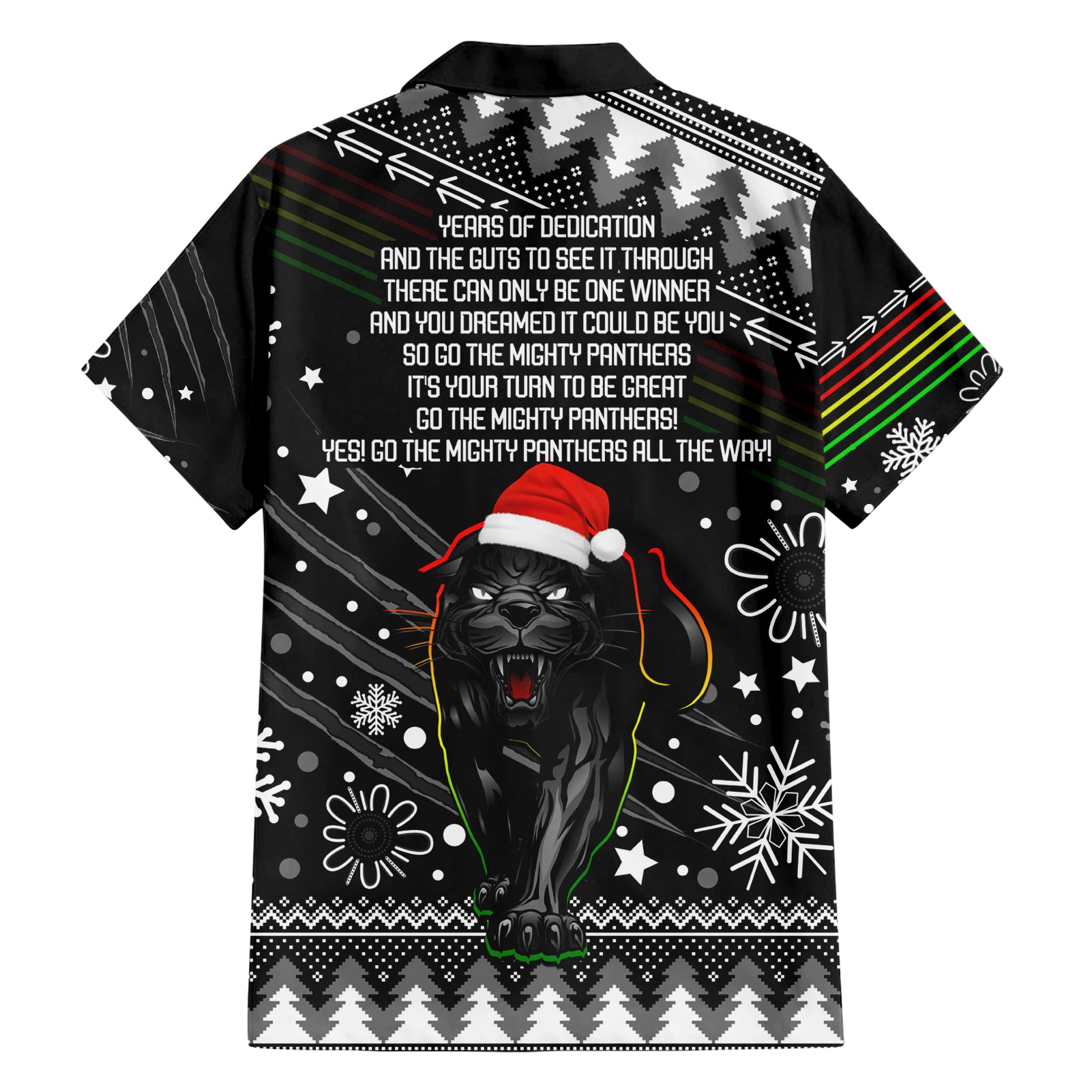 panthers-rugby-family-matching-short-sleeve-bodycon-dress-and-hawaiian-shirt-go-the-mighty-panthers-2023-christmas-vibe-unique