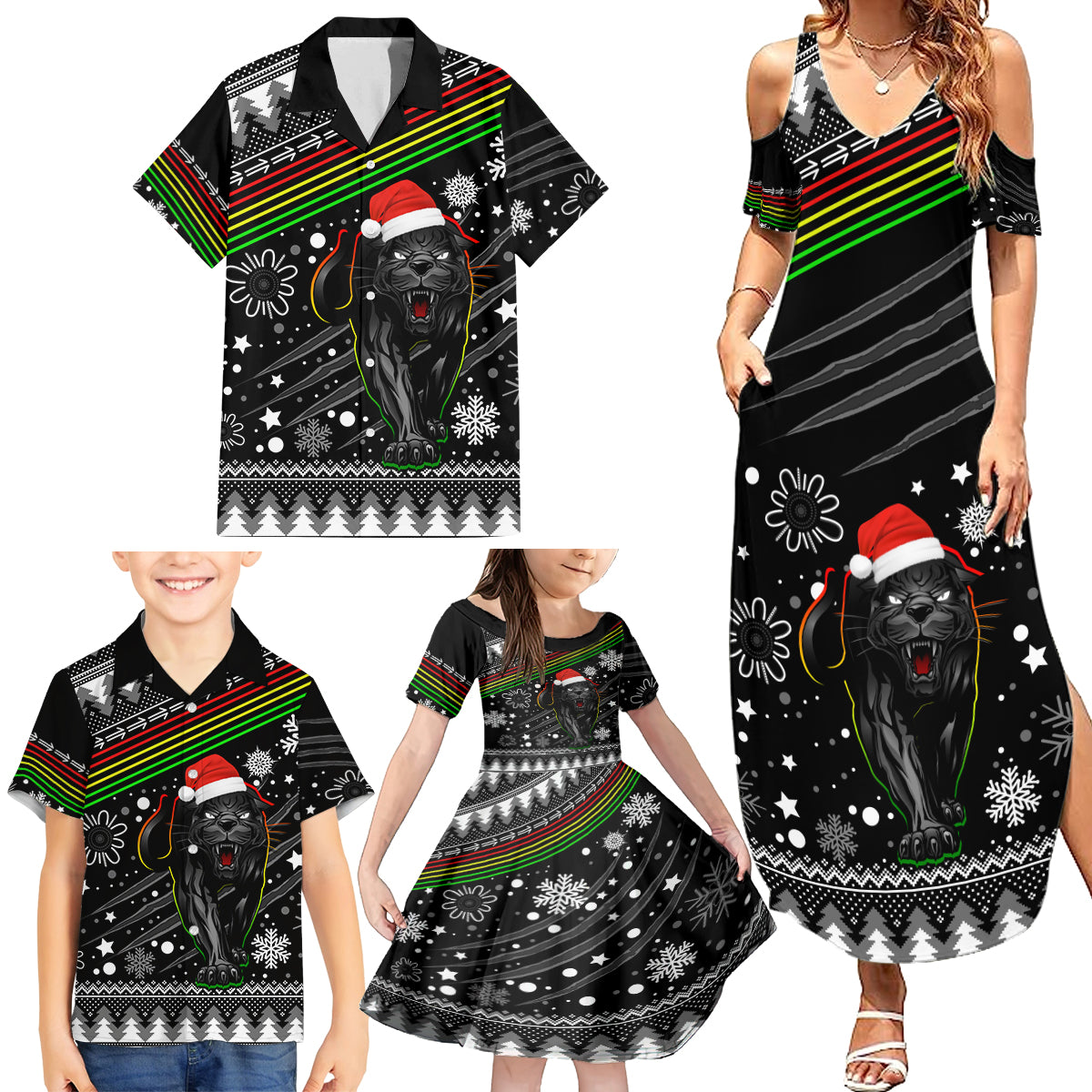 panthers-rugby-family-matching-summer-maxi-dress-and-hawaiian-shirt-go-the-mighty-panthers-2023-christmas-vibe-unique