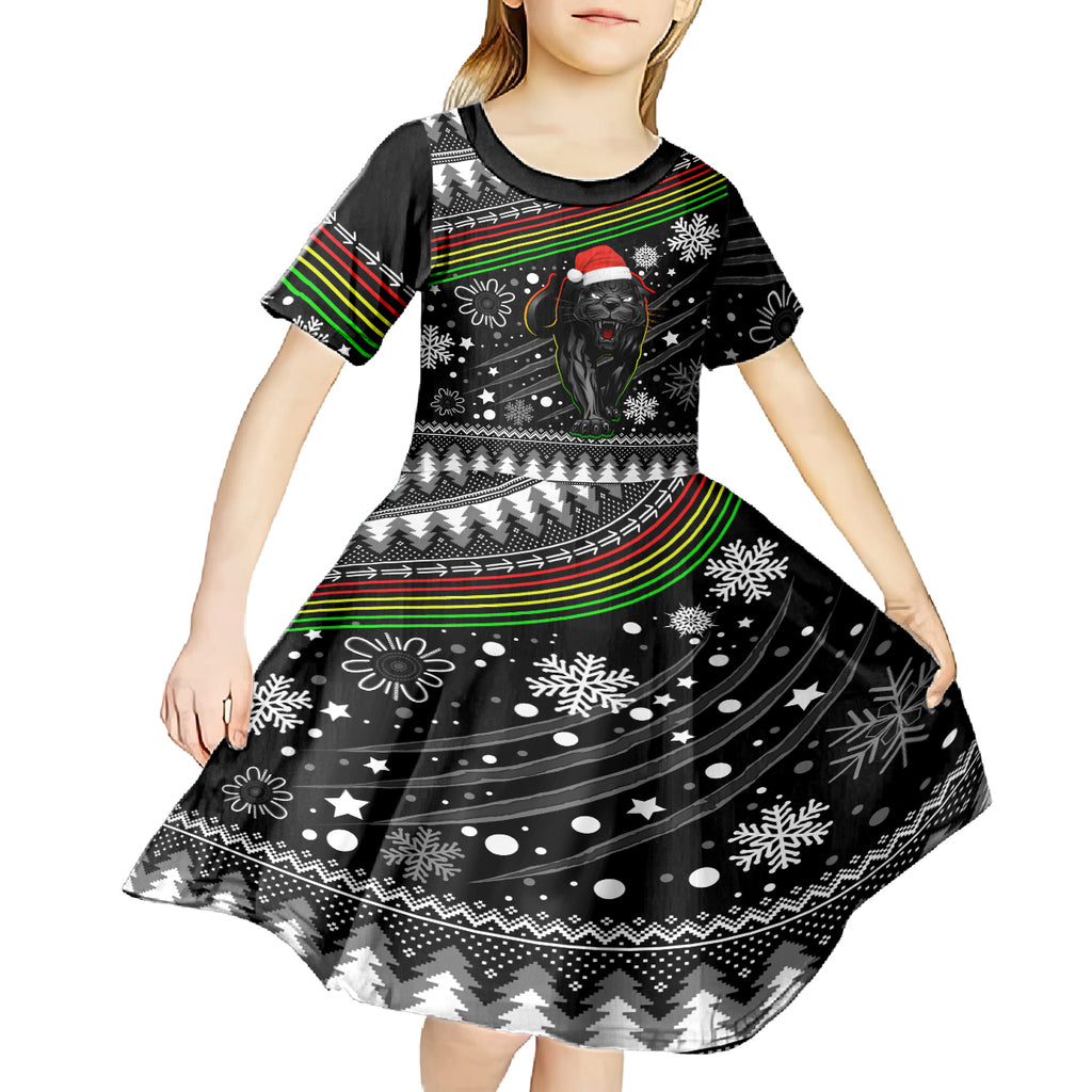 panthers-rugby-kid-short-sleeve-dress-go-the-mighty-panthers-2023-christmas-vibe-unique